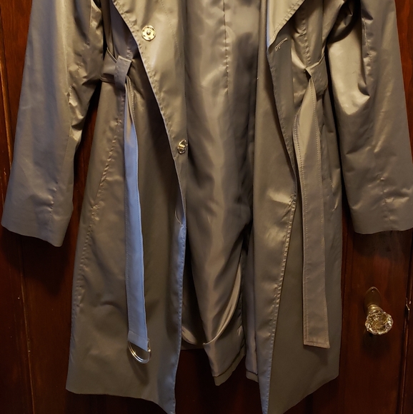 Mossimo Gray Trench Coat - Picture 4 of 6